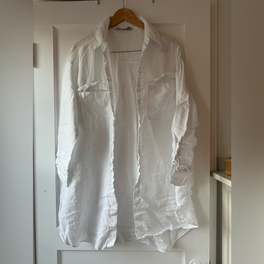 Zara Linen Button Up